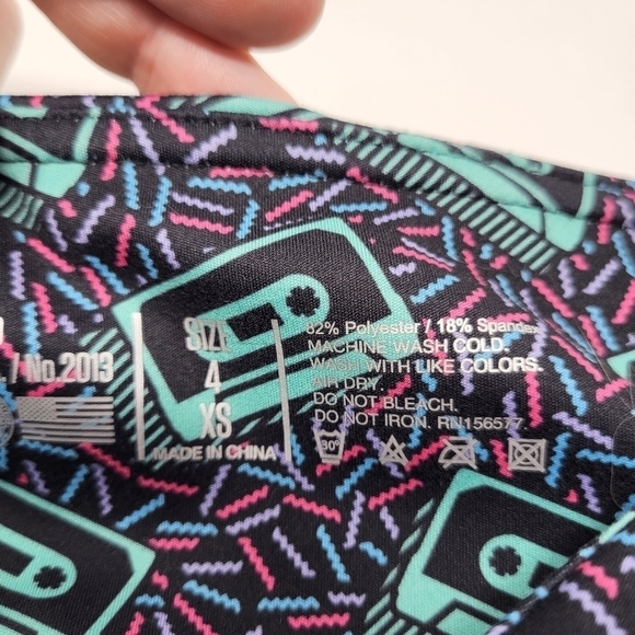 IAB MFG 3 inch No Ride Cassette Workout Shorts women's size 4 XS - Picture 4 of 10